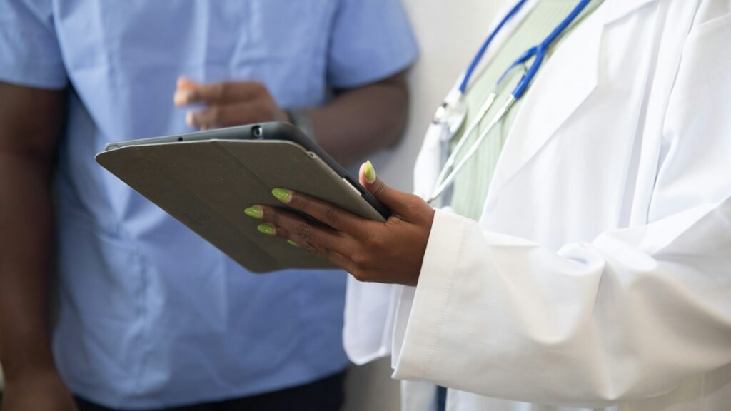 Healthcare data breach illustration