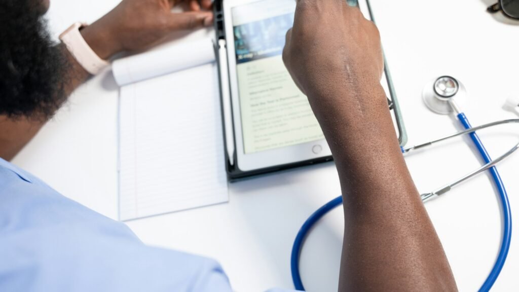 Healthcare data breach illustration