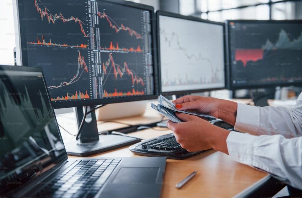 Financial data breach security concept