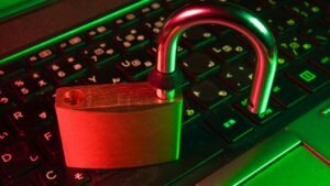 Finance data breach illustration