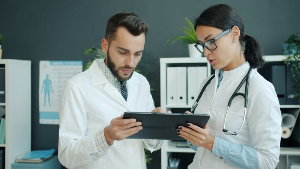 Healthcare data breach illustration