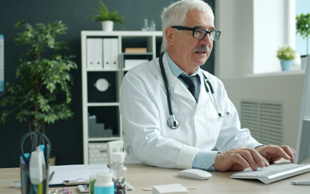 Healthcare data breach illustration