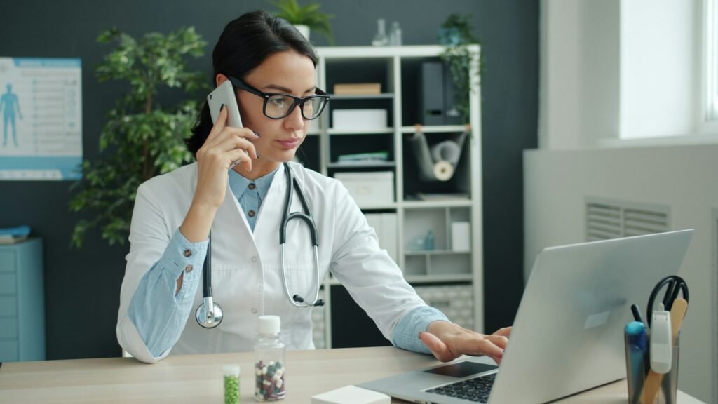Healthcare data breach illustration