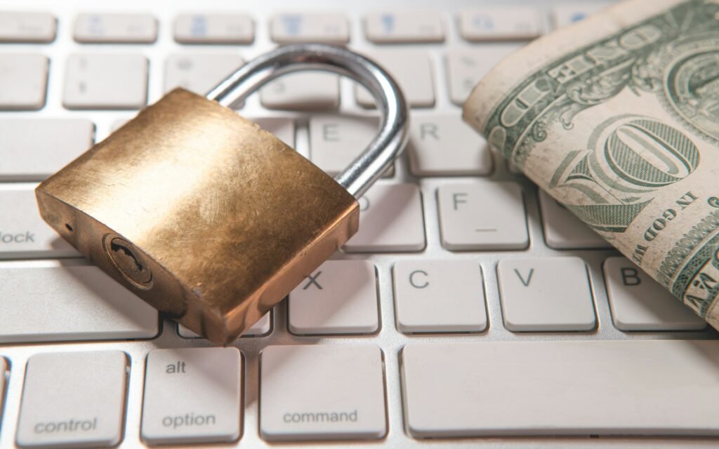 Finance data breach illustration