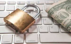 Finance data breach illustration