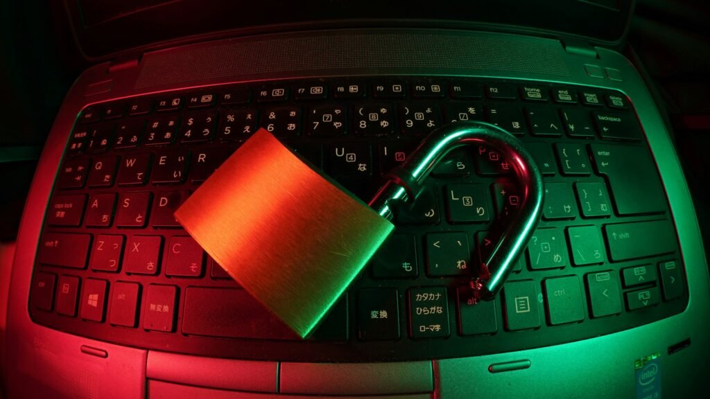 Healthcare data breach illustration