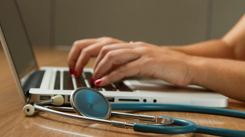 Healthcare data breach illustration