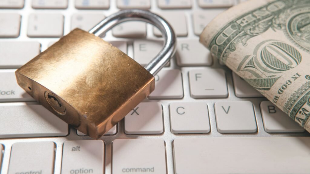 Finance data breach illustration