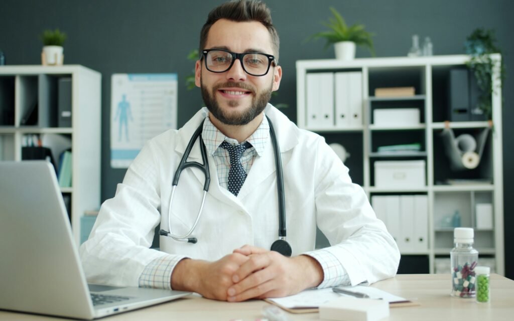 Healthcare data breach illustration