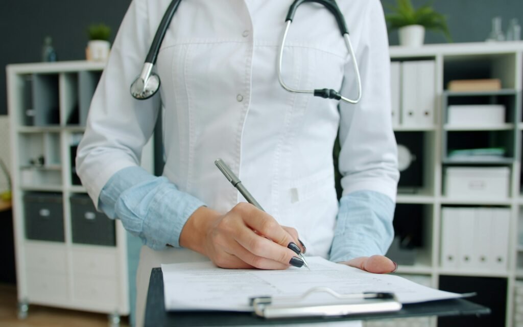 Healthcare data breach illustration