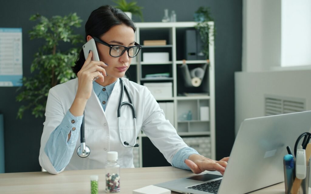 Healthcare data breach illustration