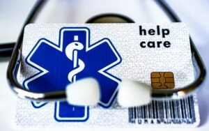 Healthcare data breach illustration